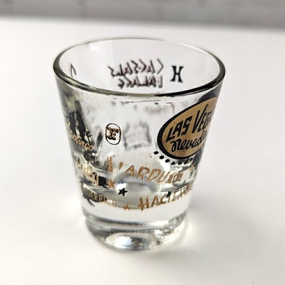 Vintage Las Vegas Hotels Souvenir Shot Glass - Picture 6 of 7
